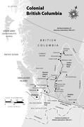 Map of colonial British Columbia