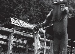 This Dsonoqua or “wild woman of the woods” figure stood for many years at Karlukwees village on Turnour Island.