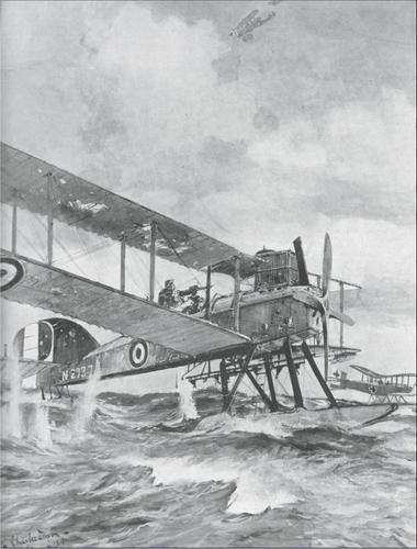 An aerial battle at sea