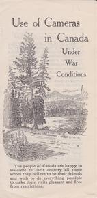 Camera use in war time pamphlet