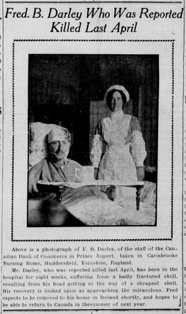 From The Daily News, Prince Rupert, July 16, 1915