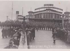 Home at last. The 7th Battalion of the BC Regiment returns to Vancouver after serving as an Occupation Force on the Rhine River until 1919. Courtesy of Don Stewart