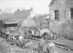 Laying down corduroy road. Many men served behind the lines, building roads and bringing in supplies where there wasn’t much opportunity for valour. But they were still vulnerable to artillery and gas attacks. CWM 19920085-220, George Metcalf Archival Collection, © Canadian War Museum