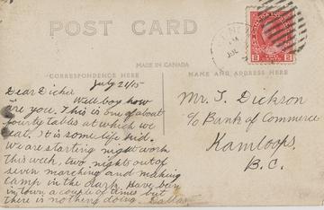 Theo Dickson's postcard
