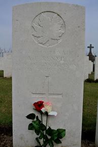 Albert Rennie’s grave at Sains-en-Gohelle, France