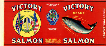 victory salmon label
