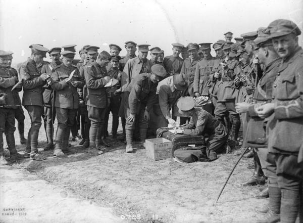Sending letters home was a ritual for many soldiers.