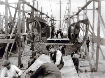Submarines being built in Burnaby
