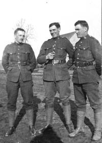 Sergeants Whyte, Sanderson and Jack Seaton