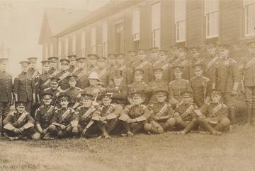McBride visits with 30th and 31st BC Horse in 1912
