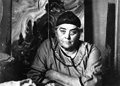 Emily Carr in her studio, 1936. Harold Mortimer-Lamb/BC Archives D-06009